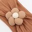 DRESHOW Stirnband Baby Mädchen Dehnbare Nylon Stirnbänder Handgefertigte Blumen Haarband for Neugeborene Kleinkinder Kinder 3 Stück
