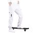 CAMLAKEE Cargohose Jungen Jogginghose Kinder Cargo Hosen Jungs Arbeitshose mit Elastischem Bund Weiß DE: 170-176 (Herstellergröße 180)