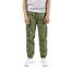 NATUST Jungen Cargohose Kinder Freizeithose Jogginghose Jungs Cargo Hose mit Elastischem Bund Armeegrün 134-140
