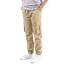 NATUST Jungen Cargohose Kinder Freizeithose Jogginghose Jungs Cargo Hose mit Elastischem Bund Khaki 128-134