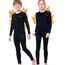 Thermounterwäsche Kinder, Funktionsunterwäsche Junge Skiunterwäsche Mädchen Winter atmungsaktiv Thermowäsche Set Warm Weich Funktionswäsche Thermo Unterwäsche Thermounterhemd für Kinder Blau S