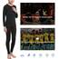 HOPLYNN - Thermal Athletic Set für Children Funktioneller Sportanzug Ski Thermal Set Jungen Atmungsaktive Thermal Athletic Football Ski mit Fleece Schwarz M