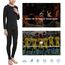 HOPLYNN - Thermal Athletic Set für Children Funktioneller Sportanzug Ski Thermal Set Jungen Atmungsaktive Thermal Athletic Football Ski mit Fleece Schwarz S