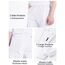 CAMLAKEE Cargohose Jungen Jogginghose Kinder Cargo Hosen Jungs Arbeitshose mit Elastischem Bund Weiß DE: 170-176 (Herstellergröße 180)