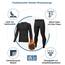 HOPLYNN - Thermal Athletic Set für Children Funktioneller Sportanzug Ski Thermal Set Jungen Atmungsaktive Thermal Athletic Football Ski mit Fleece Schwarz M