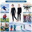 Thermounterwäsche Kinder, Funktionsunterwäsche Junge Skiunterwäsche Mädchen Winter atmungsaktiv Thermowäsche Set Warm Weich Funktionswäsche Thermo Unterwäsche Thermounterhemd für Kinder Blau L