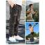 NATUST Jungen Cargohose Kinder Freizeithose Jogginghose Jungs Cargo Hose mit Elastischem Bund Tarngrün 128-134