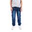 NATUST Jungen Cargohose Kinder Freizeithose Jogginghose Jungs Cargo Jeans mit Elastischem Bund Blau 134-140 (Herstellergröße: 140)