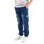 NATUST Jungen Cargohose Kinder Freizeithose Jogginghose Jungs Cargo Jeans mit Elastischem Bund Blau 134-140 (Herstellergröße: 140)