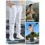 NATUST Jungen Cargohose Kinder Freizeithose Jogginghose Jungs Cargo Hose mit Elastischem Bund Weiß 146-152 (Herstellergröße: 150)