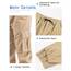 NATUST Jungen Cargohose Kinder Freizeithose Jogginghose Jungs Cargo Hose mit Elastischem Bund Khaki 158-164