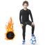 DreiWasser Thermounterwäsche Kinder Skiunterwäsche Winter Set Kinder Atmungsaktiv Funktionswäsche Set Fußball Junge Sportunterwäsche Sets für Training Skifahren Radsport Thermounterhose für Kind