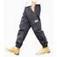 LAUSONS Hosen für Jungen Cargohose Kinder Hose Cargo Jogginghose Freizeithose mit Gummizug Grau 134-140 (Herstellergröße 130)