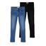NAME IT Jungen NKMSILAS XSLIM Jeans 2002-TX, Black/W. MEDIUM Blue Denim, 140