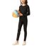 Echinodon Sportunterwäsche Kinder Fußball Jungen Mädchen Schnelltrockend Funktionsunterwäsche Kompressionsunterwäsche Set für Fitness Running Fußballtraining Basketball Radsport A-Schwarz 22