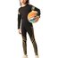 Echinodon Sportunterwäsche Kinder Fußball Jungen Mädchen Schnelltrockend Funktionsunterwäsche Kompressionsunterwäsche Set für Fitness Running Fußballtraining Basketball Radsport A-Golden 28