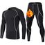 Echinodon Kinder Sportunterwäsche Fußball Junge Funktionsunterwäsche Set Kompressionsshirt + Kompressionshose Kompressionsunterwäsche für Training Skifahren Radsport (Fleecefutter-Grau, 158)