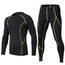 Echinodon Kinder Sportunterwäsche Fußball Junge Kompressionsshirt + Kompressionshose Kompressionsunterwäsche Set Funktionsunterwaesche Set für Running Training Radsport (Grün, 176)