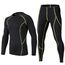 Echinodon Kinder Sportunterwäsche Fußball Kompressionsshirt + Kompressionshose Kompressionsunterwäsche Set Funktionsunterwaesche Set für Fitness Running Fußballtraining Radsport Grün 158