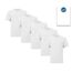 Fruit of the Loom 5 Kinder T-Shirts Valueweight 104 116 128 140 152 Diverse Farbsets auswählbar 100% Baumwolle (164, 5X Weiss & 1 HL Kauf Block)