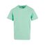 Build Your Brand Kinder T Shirt Basic – Rundhals Kurzarm Tee aus Baumwolle mit klassischer Passform für Alltag Schule Sommer und Freizeit Outfits,Neo Mint,146-152