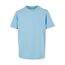 Build Your Brand Kinder T Shirt Basic – Rundhals Kurzarm Tee aus Baumwolle mit klassischer Passform für Alltag Schule Sommer und Freizeit Outfits,Balticblue,146-152