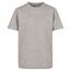 Build Your Brand Kinder T Shirt Basic – Rundhals Kurzarm Tee aus Baumwolle mit klassischer Passform für Alltag Schule Sommer und Freizeit Outfits,Heather Grey,110-116