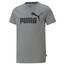 PUMA Jungen Ess Logo Tee B T-shirt, Medium Gray Heather, 128 EU