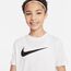 Nike Unisex Kinder Y Nk Df Park20 Tee Hbr Shirt, Weiß / Schwarz, 9 Jahre EU