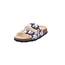 Superfit Jungen Fussbettpantoffel Pantoffeln, Weiss/BLAU 1020, 30 EU