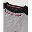 Tommy Hilfiger Jungen 2er Pack Langarmshirt Baumwolle, Mehrfarbig (Light Grey Ht / Black), 10-12 Jahre