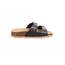 Superfit Fussbettpantoffel Hausschuhe 0-800111 Pantoffeln Schwarz Silber 010040 EU Mädchen