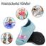 Kyopp Hausschuhe Kinder Junge Mädchen Pantoffeln Atmungsaktive Rutschfest Weich Barfussschuhe für Lauflernschuhe Kleinkinder Schuhe Kindergarten Unisex (Einhorn Blau 22/23EU)