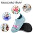 Kyopp Hausschuhe Kinder Junge Mädchen Pantoffeln Atmungsaktive Rutschfest Weich Barfussschuhe für Lauflernschuhe Kleinkinder Schuhe Kindergarten Unisex (Einhorn Blau 24/25EU)