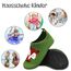Kyopp Hausschuhe Kinder Junge Mädchen Pantoffeln Atmungsaktive Rutschfest Weich Barfussschuhe für Lauflernschuhe Kleinkinder Schuhe Kindergarten Unisex (Fuchs Grün 22/23EU)