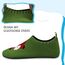 Kyopp Hausschuhe Kinder Junge Mädchen Pantoffeln Atmungsaktive Rutschfest Turnschläppchen Weich Barfussschuhe für Lauflernschuhe Kindergarten Slippers Gr.20-35 (Fuchs Grün 20/21EU)