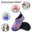 Kyopp Hausschuhe Kinder Junge Mädchen Pantoffeln Atmungsaktive Rutschfest Weich Barfussschuhe für Lauflernschuhe Kleinkinder Schuhe Kindergarten Unisex (Einhorn Lila 22/23EU)