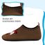 Kyopp Hausschuhe Kinder Junge Mädchen Pantoffeln Atmungsaktive Rutschfest Weich Barfussschuhe für Lauflernschuhe Kleinkinder Schuhe Kindergarten Unisex (Fuchs Dunkle Kaffeefarbe 22/23EU)