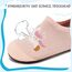 Kyopp Hausschuhe Kinder Junge Mädchen Pantoffeln Atmungsaktive Rutschfest Weich Barfussschuhe für Lauflernschuhe Kleinkinder Schuhe Kindergarten Unisex (Rosa Einhorn 24/25EU)