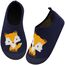 Kyopp Hausschuhe Kinder Junge Mädchen Pantoffeln Atmungsaktive Rutschfest Turnschläppchen Weich Barfussschuhe für Lauflernschuhe Kindergarten Slippers Gr.20-35 (Fuchs Marineblau 24/25EU)