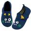Kyopp Hausschuhe Kinder Junge Mädchen Pantoffeln Atmungsaktive Rutschfest Weich Barfussschuhe für Lauflernschuhe Kleinkinder Schuhe Kindergarten Unisex (Kleines Monster dunkelblau 24/25EU)