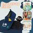 Kyopp Hausschuhe Kinder Junge Mädchen Pantoffeln Atmungsaktive Rutschfest Weich Barfussschuhe für Lauflernschuhe Kleinkinder Schuhe Kindergarten Unisex (Kleines Monster dunkelblau 30/31EU)