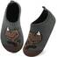 Kyopp Hausschuhe Kinder Junge Mädchen Pantoffeln Atmungsaktive Rutschfest Weich Barfussschuhe für Lauflernschuhe Kleinkinder Schuhe Kindergarten Unisex (Nashorn Dunkelgrau 32/33EU)