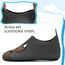 Kyopp Hausschuhe Kinder Junge Mädchen Pantoffeln Atmungsaktive Rutschfest Weich Barfussschuhe für Lauflernschuhe Kleinkinder Schuhe Kindergarten Unisex (Nashorn Dunkelgrau 30/31EU)