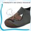 Kyopp Hausschuhe Kinder Junge Mädchen Pantoffeln Atmungsaktive Rutschfest Weich Barfussschuhe für Lauflernschuhe Kleinkinder Schuhe Kindergarten Unisex (Nashorn Dunkelgrau 28/29EU)