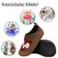 Kyopp Hausschuhe Kinder Junge Mädchen Pantoffeln Atmungsaktive Rutschfest Weich Barfussschuhe für Lauflernschuhe Kleinkinder Schuhe Kindergarten Unisex (Fuchs Dunkle Kaffeefarbe 28/29EU)