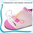 Kyopp Hausschuhe Kinder Junge Mädchen Pantoffeln Atmungsaktive Rutschfest Weich Barfussschuhe für Lauflernschuhe Kleinkinder Schuhe Kindergarten Unisex (Einhorn Rosa(Abstrakt) 32/33EU)
