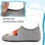 Kyopp Hausschuhe Kinder Junge Mädchen Pantoffeln Atmungsaktive Rutschfest Weich Barfussschuhe für Lauflernschuhe Kleinkinder Schuhe Kindergarten Unisex (Fuchs 28/29EU)