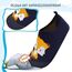 Kyopp Hausschuhe Kinder Junge Mädchen Pantoffeln Atmungsaktive Rutschfest Weich Barfussschuhe für Lauflernschuhe Kleinkinder Schuhe Kindergarten Unisex (Fuchs Marineblau 26/27EU)