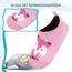 Kyopp Hausschuhe Kinder Junge Mädchen Pantoffeln Atmungsaktive Rutschfest Weich Barfussschuhe für Lauflernschuhe Kleinkinder Schuhe Kindergarten Unisex (Fuchs Rosa 28/29EU)